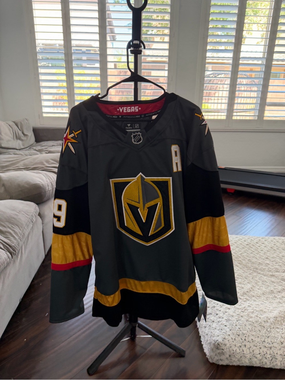 Men's Black and Gold Las Vegas golden knights NHL Jersey